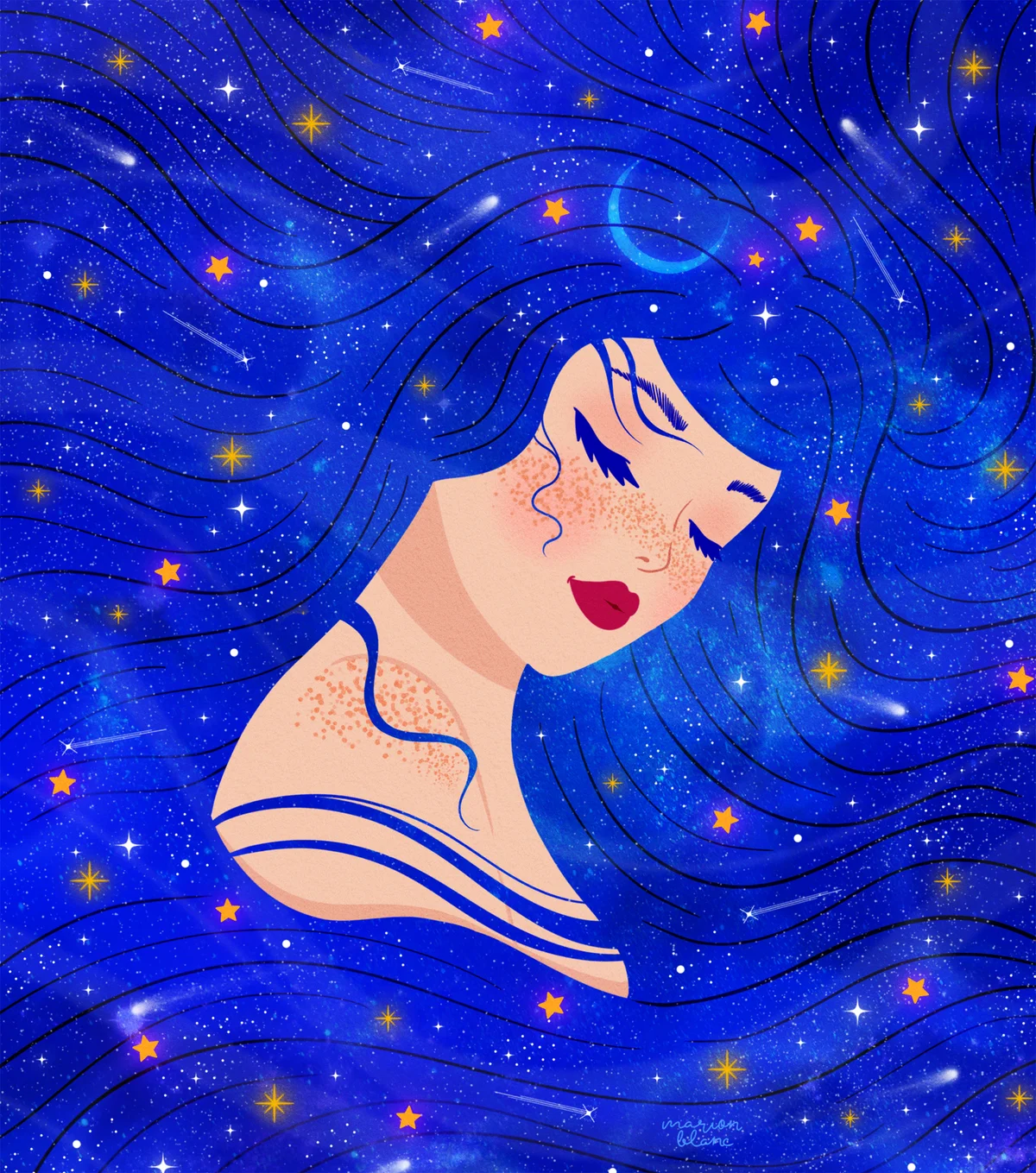 Un univers féminin onirique illustré par Marion Blanc.